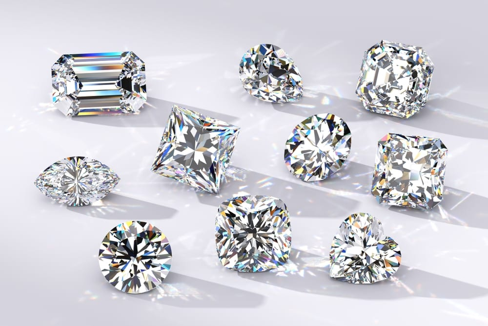 What are the cuts in a diamond called?