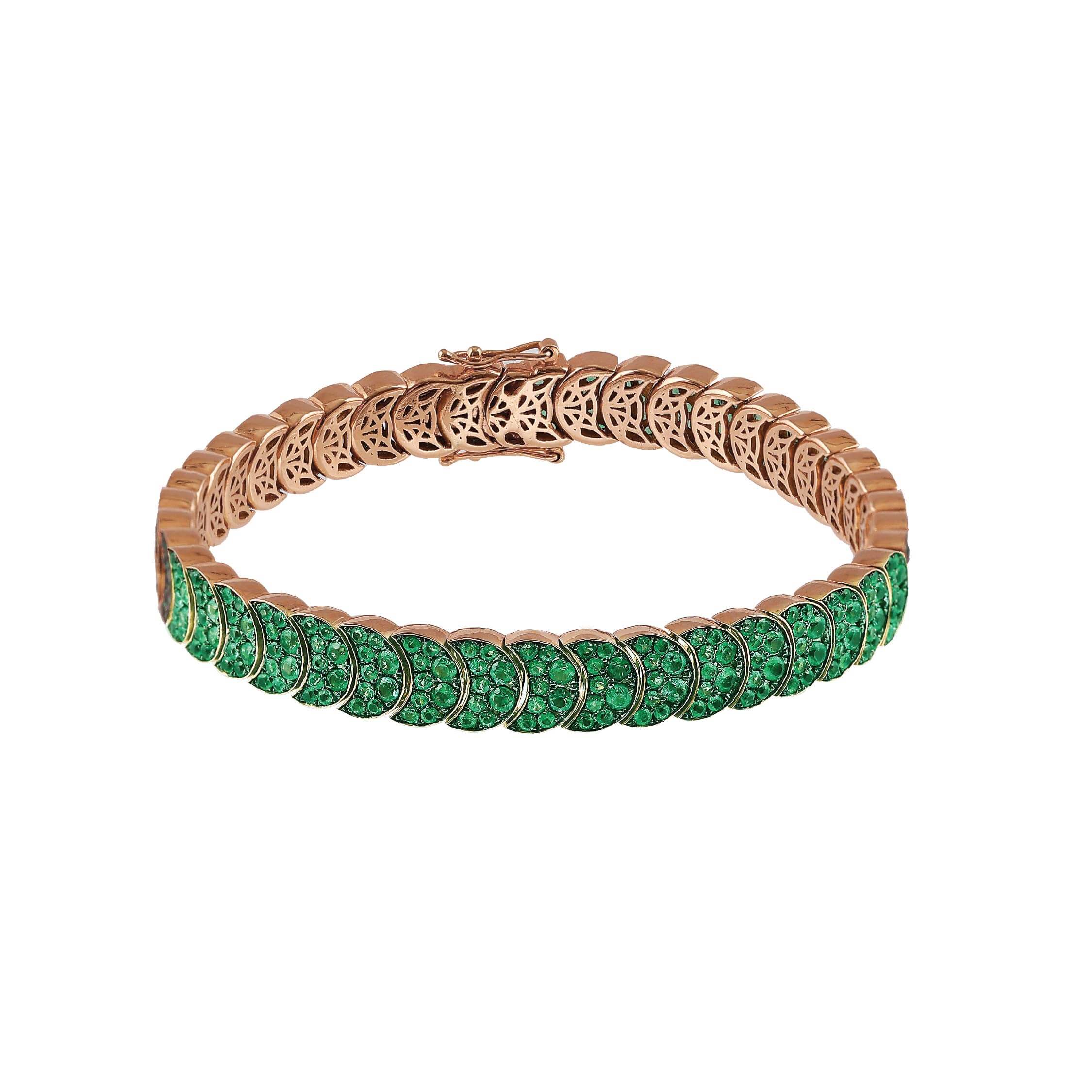 John Najarian Half Moon Emerald Bracelet