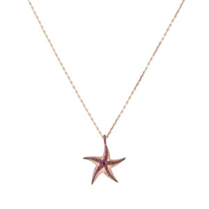 John Najarian Ruby Starfish Pendant