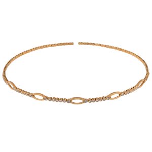 Marquise Outline Pear
 and Round Diamond Choker