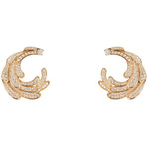 Front Facing Windy Diamond Pave Earring