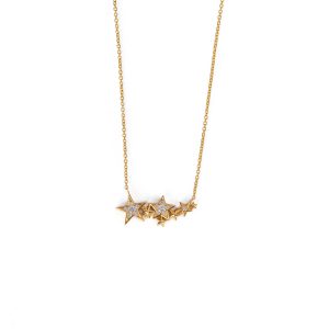White Diamond Multi Star Necklace